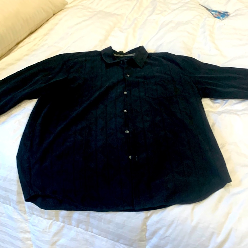 Tommy Bahama Shirt, Black, XL